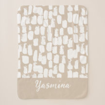 Minimalistisch beige en wit abstract motief