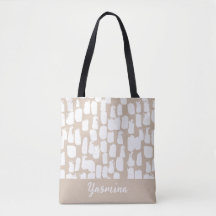 Minimalistisch beige en wit abstract motief