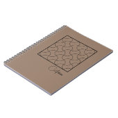 Minimalistisch beige Geometric Journal-Notitieboek Notitieboek (Linkerzijde)