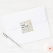 Minimalistisch Beige Gold Candle Label (Envelop)