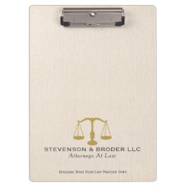 Minimalistisch, beige linnen met goudschaal klembord