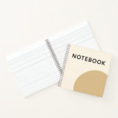 Minimalistisch beige Notitieboek - geometrisch Not (Binnen)