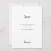 Minimalistisch: ben je mijn bridesmaidslap? kaart (Achterkant)