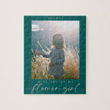 Minimalistisch Bent u mijn Bloemenmeisje Photo Chi