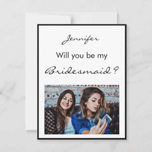 Minimalistisch Bent u mijn bruidsfotokaart? (Voorkant)