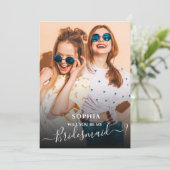 Minimalistisch Bent u mijn bruidsfotokaart? Kaart (Staand voorkant)