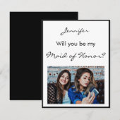 Minimalistisch Bent u mijn dienstmeisje van de eer (Voorkant / Achterkant)