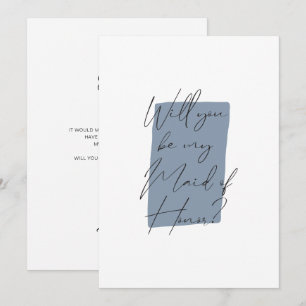 Minimalistisch Bent u mijn dienstmeisje van Honor  Kaart