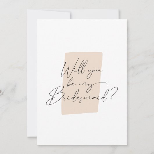 Minimalistisch Bent u mijn Kaart voor het voorstel (Voorkant)