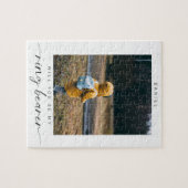 Minimalistisch Bent u mijn Ring Bearer Foto Chic I Legpuzzel (Horizontaal)