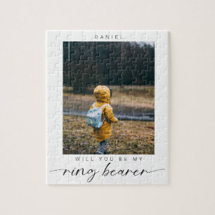 Minimalistisch Bent u mijn Ring Bearer Foto Chic I Legpuzzel