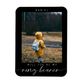Minimalistisch Bent u mijn Ring Bearer Photo Dark Magneet