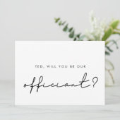 Minimalistisch Bent u onze officiële voorstelkaart Kaart (Staand voorkant)