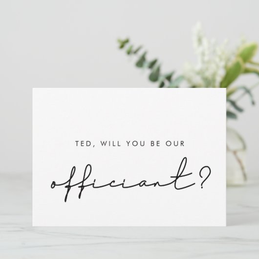 Minimalistisch Bent u onze officiële voorstelkaart Kaart (Staand voorkant)