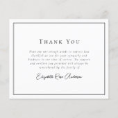 Minimalistisch Bereavement Funeral Hartelijk dank Flyer (Voorkant)