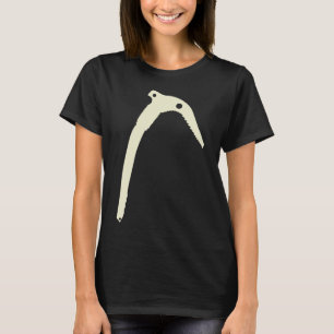 Minimalistisch bergbeklimmen en ijsklimmen met ijs t-shirt