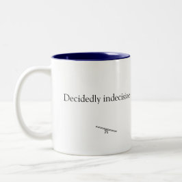 Minimalistisch Beslist Onbeslist Tweekleurige Koffiemok