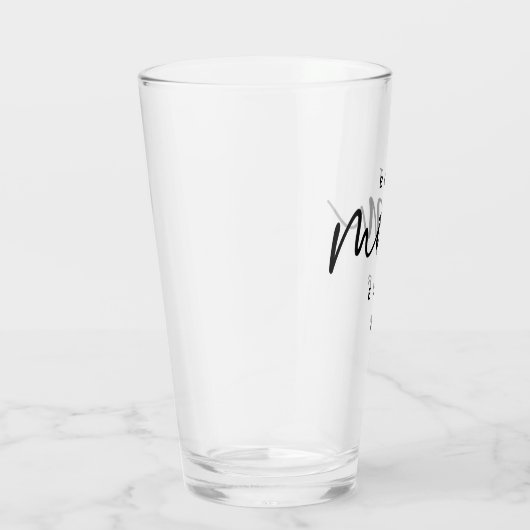 Minimalistisch Best Mam ooit elegant Script Typogr Glas (Rechts)