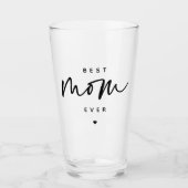 Minimalistisch Best Mam ooit elegant Script Typogr Glas (Voorkant)