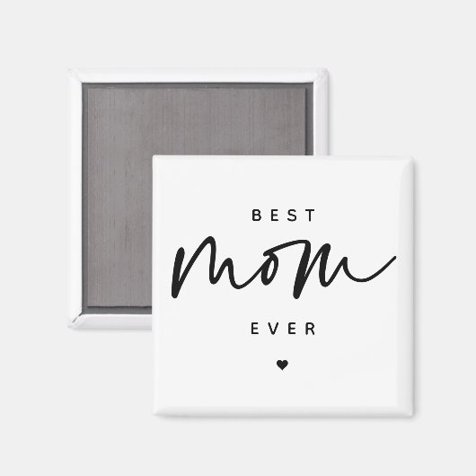 Minimalistisch Best Mam ooit elegant Script Typogr Magneet (Voorkant / Achterkant)
