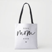 Minimalistisch Best Mam ooit elegant Script Typogr Tote Bag (Voorkant)