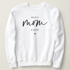 Minimalistisch Best Mam ooit elegant Script Typogr Trui