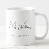 Minimalistisch beste leraar ooit koffiemok