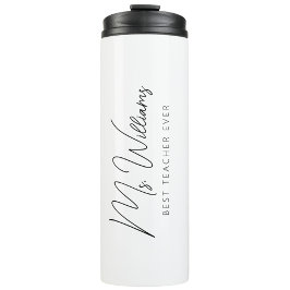 Minimalistisch beste leraar ooit thermosbeker