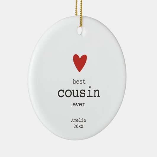 Minimalistisch beste neef ooit - Aangepaste Bestie Keramisch Ornament (Rechts)