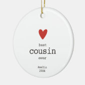 Minimalistisch beste neef ooit - Aangepaste Bestie Keramisch Ornament (Links)