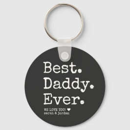 Minimalistisch  beste papa ooit Vaderdag Sleutelhanger