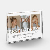 Minimalistisch beste vader ooit fotoblok (Links)