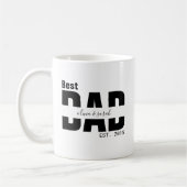 Minimalistisch beste vader ooit gevestigd Vaderdag Koffiemok (Links)