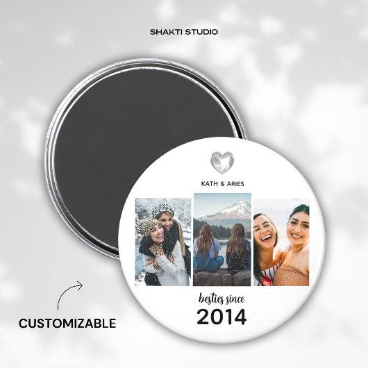 Minimalistisch Beste Vriend Besties Gift Magneet