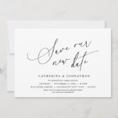 Minimalistisch, Bewaar onze nieuwe datum, Verander Kaart (Voorkant)