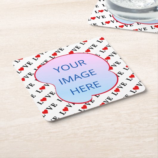 Minimalistisch bij witte kleppen kartonnen onderzetters (Schuin)