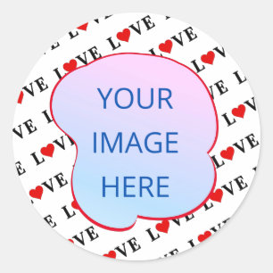 Minimalistisch bij witte kleppen ronde sticker