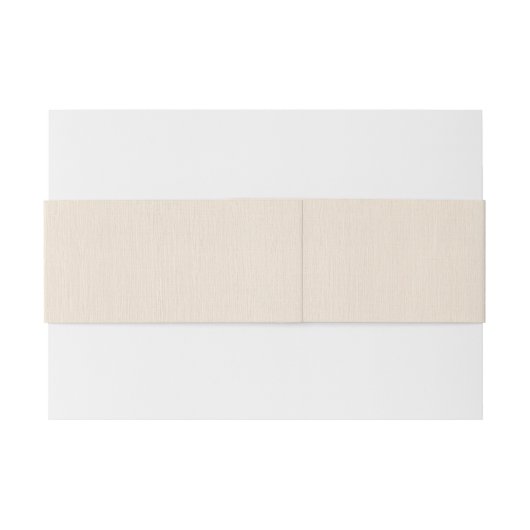 Minimalistisch bijige linnen textuur, zwart script uitnodigingen wikkel (Achterkant Voorbeeld)