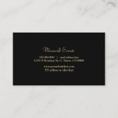 Minimalistisch bittere goudverf visitekaartje (Achterkant)