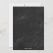 Minimalistisch Blackboard Floral neutraal Baby sho Kaart (Achterkant)