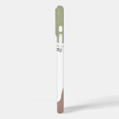 Minimalistisch blad – Aardse tonen, aanpasbaar Case-Mate iPhone Case (Achterkant / Links)