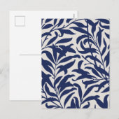 Minimalistisch blad feestdagenkaart (Voorkant / Achterkant)