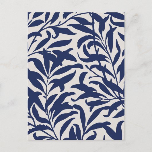 Minimalistisch blad feestdagenkaart (Voorkant)