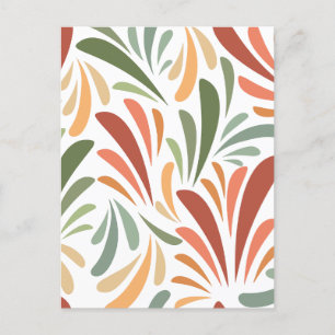 Minimalistisch blad feestdagenkaart