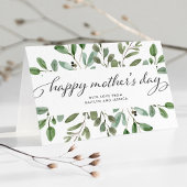 Minimalistisch blad | Gefeliciteerd mama Kaart