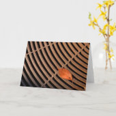 Minimalistisch blad kaart (Gele Bloem)