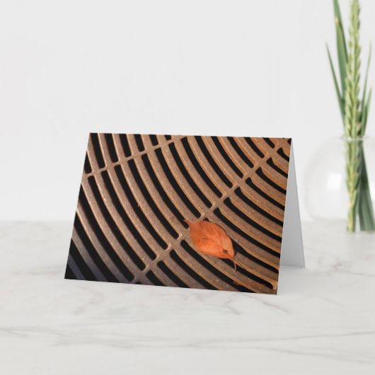 Minimalistisch blad kaart (Voorkant)