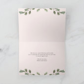 Minimalistisch bladwerk roze | Gelukkige Moederdag Kaart (Binnen)