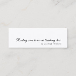 minimalistisch Bladwijzer | Modern promotioneel on Mini Visitekaartje