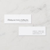 minimalistisch Bladwijzer | Modern promotioneel on Mini Visitekaartje (Voorkant / Achterkant)